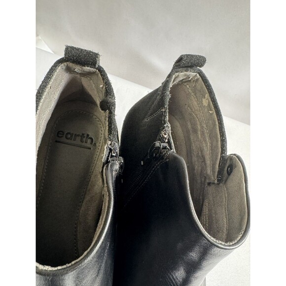 Earth Women’s Conway Maple Black Leather Multi-Zip Ankle Boots Sz 9M - Picture 11 of 12